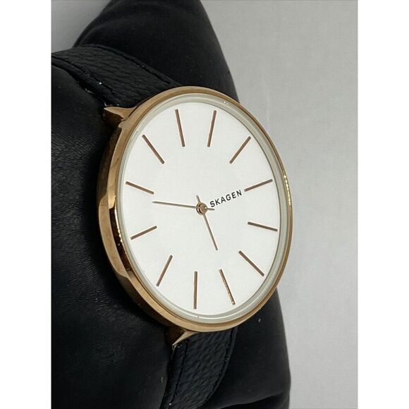 Skagen Karolina SKW2688 Women Black Leather Analog Dial Quartz Wrist Watch JK580 main image 5